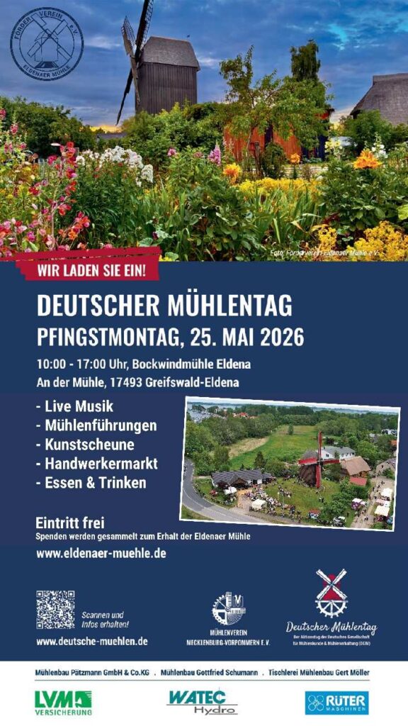 Ankündigung Mühlenfest 2026