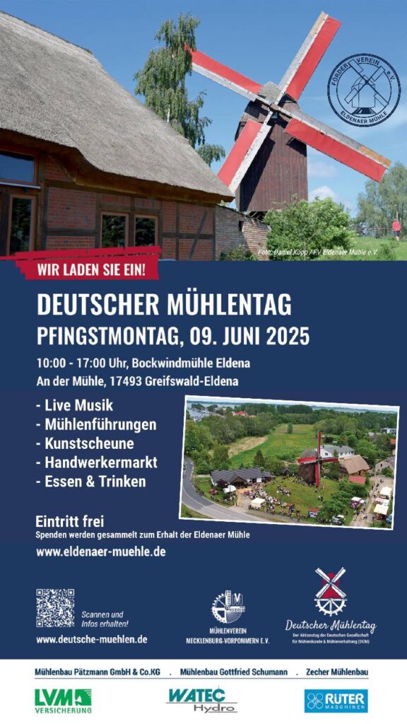 Ankündigung Mühlenfest 2025